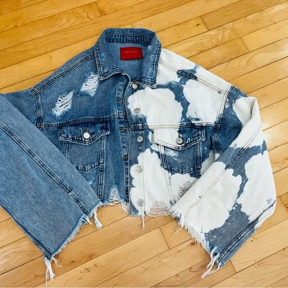 Custom Hand Painted Tennessee Vols Distressed Denim Jacket - Picture 2 of 10